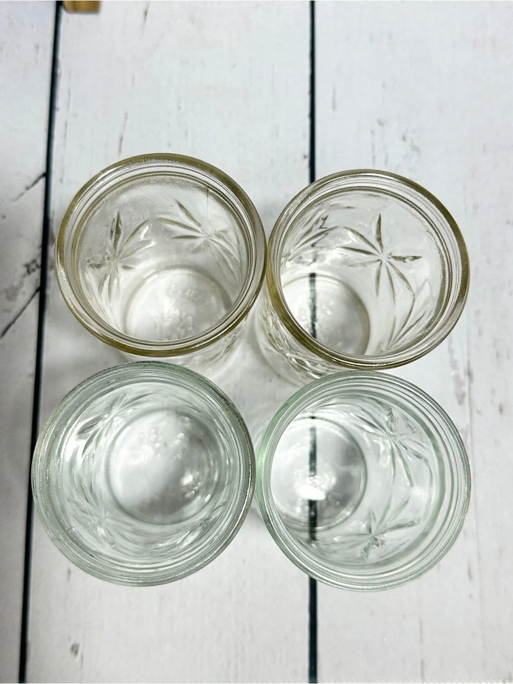 Vintage Ball Anchor Hocking Starburst  Juice Glass Set of 4